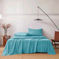 Solid Color Bedsheet Set with Pillow Covers
